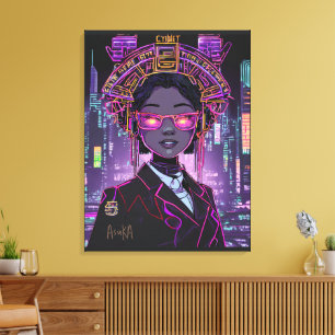 Neon-Zukunft ID1028 Leinwanddruck