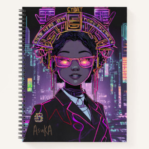 Neon Zukunft ID1028 Notizbuch