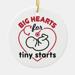 Neonatal NICU Nurse Big Hearts für Tiny Starts Keramik Ornament