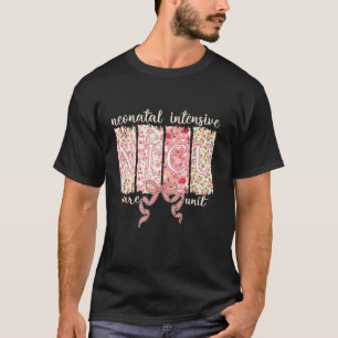 Neonatologische Intensivstation Coquette-Bogen-Blu T-Shirt