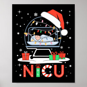 Neonatologische Intensivstation Weihnachten Lustig Poster