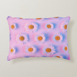 Neonbeleuchtetes Multicolor Chamomile Array. Dekokissen