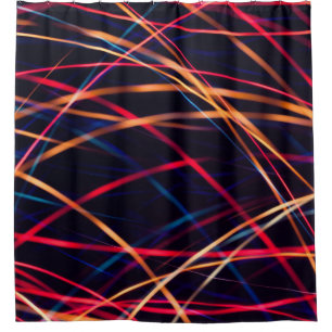 Neonbeleuchtung Textur mit langer Belichtung.abstr Duschvorhang