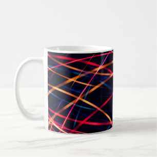 Neonbeleuchtung Textur mit langer Belichtung.abstr Kaffeetasse