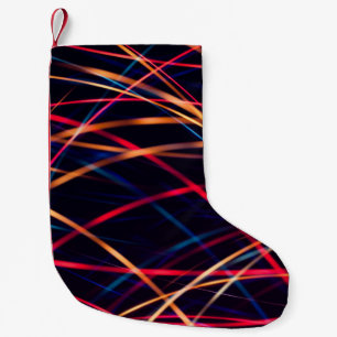 Neonbeleuchtung Textur mit langer Belichtung.abstr Kleiner Weihnachtsstrumpf