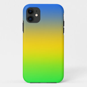 Neonblau, gelb, grüner Farbverlauf, ombre. Case-Mate iPhone Hülle