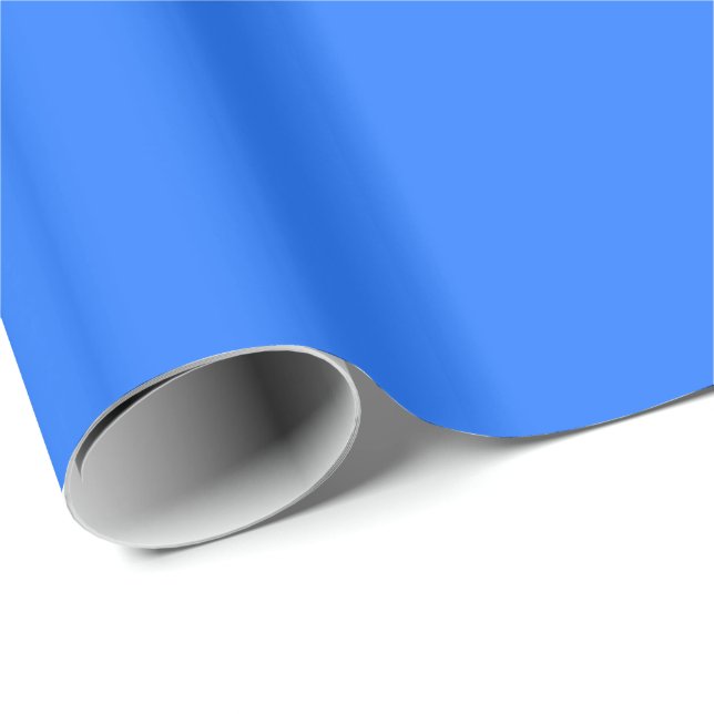 Neonblau Geschenkpapier (Rolleneckpunkt)