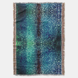 Neonblau-Mosaik über grobkörniges Glas Decke