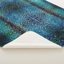 Neonblau-Mosaik über grobkörniges Glas Sherpadecke
