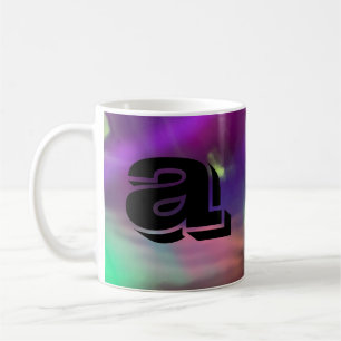 neonblau pinkgrün Synth-Welle Leuchtende Lichter Kaffeetasse