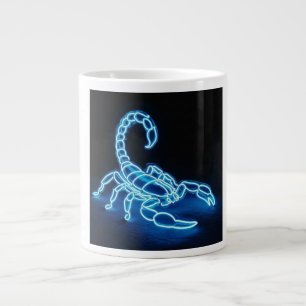 Neonblauer Skorpion mit weißen Highlights Jumbo-Tasse