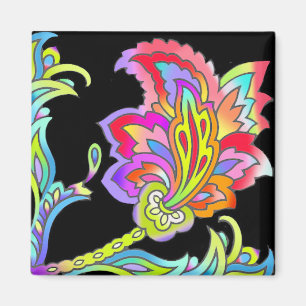 Neonblumen Magnet