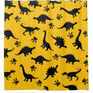 Neondinosaurier, urbanes Grunge-Muster Duschvorhang