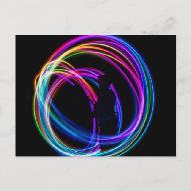 Neonenbogenkreis Postkarte (Vorderseite)