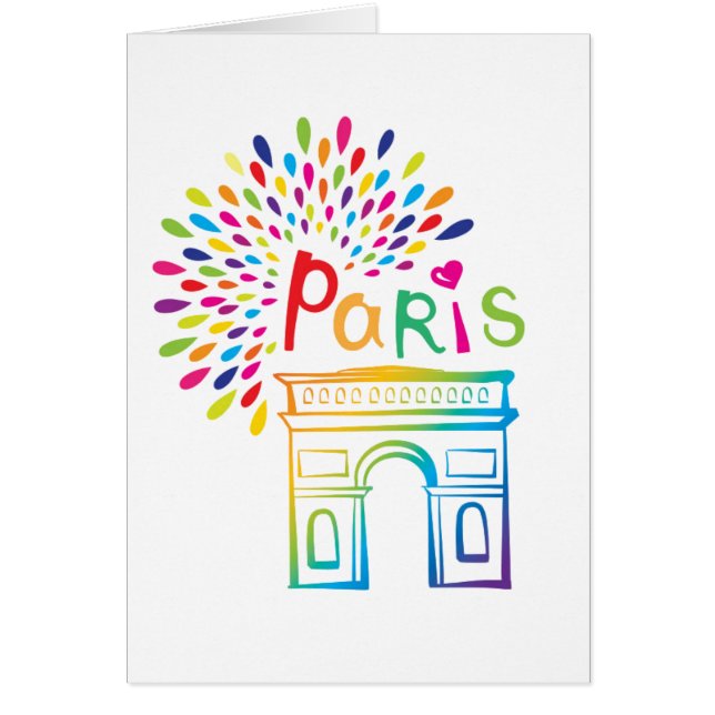 Neonentwurf Paris Frankreich | der Arc de Triomphe (Vorne)