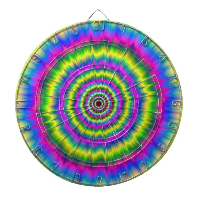 Neonexplosion im Dartboard Dartscheibe (vorne)