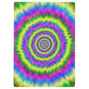 Neonexplosion in der Zwischenablage Klemmbrett