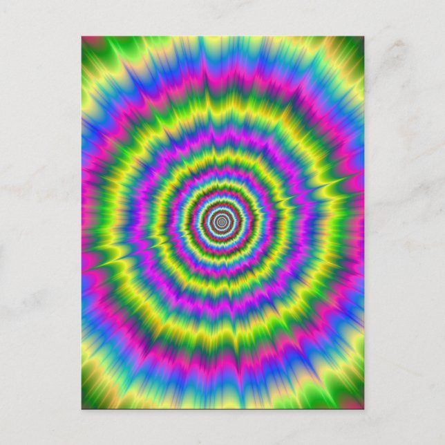 Neonexplosion nach der Karte (Vorderseite)