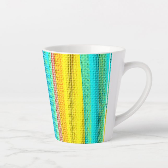 Neonfarben dekorierte Tasse (Rechts)