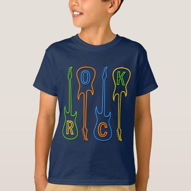NEONfelsen-GITARREN T-Shirt (Vorderseite)