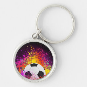 Neonfußball-Ball-Schlüsselanhänger Schlüsselanhänger