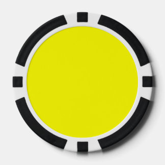 Neongelb einfarbig pokerchips