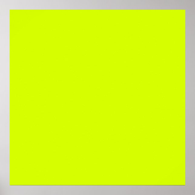 Neongelb, hohe Sichtbarkeit Poster (Vorne)