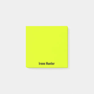 Neongelbes Berufliches Minimalistisches Schwarzes Post-it Klebezettel