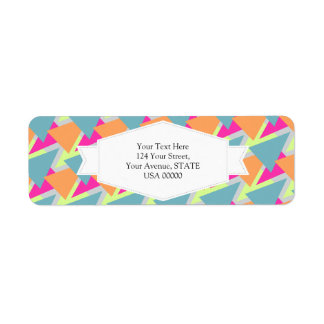 Neongeometrisches Muster der 80er Jahre