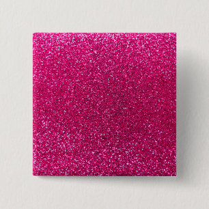 NeonGlitter des heißen Rosas Button