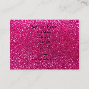 NeonGlitter des heißen Rosas Visitenkarte