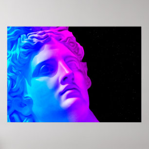 Neongötter der Antike #1: Apollo Belvedere Poster