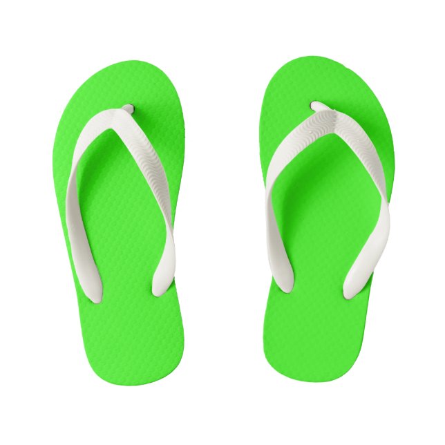Neongrün Kinderbadesandalen (Fußbett)