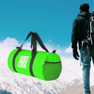 Neongrün - Logo hinzufügen Duffle Bag