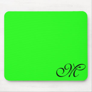 Neongrün oder Farbe auswählen Mousepad