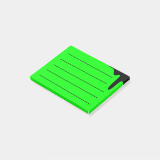 Neongrün Post-it Klebezettel