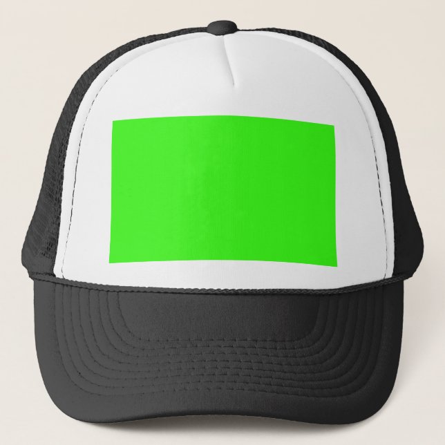Neongrün Truckerkappe (Vorderseite)