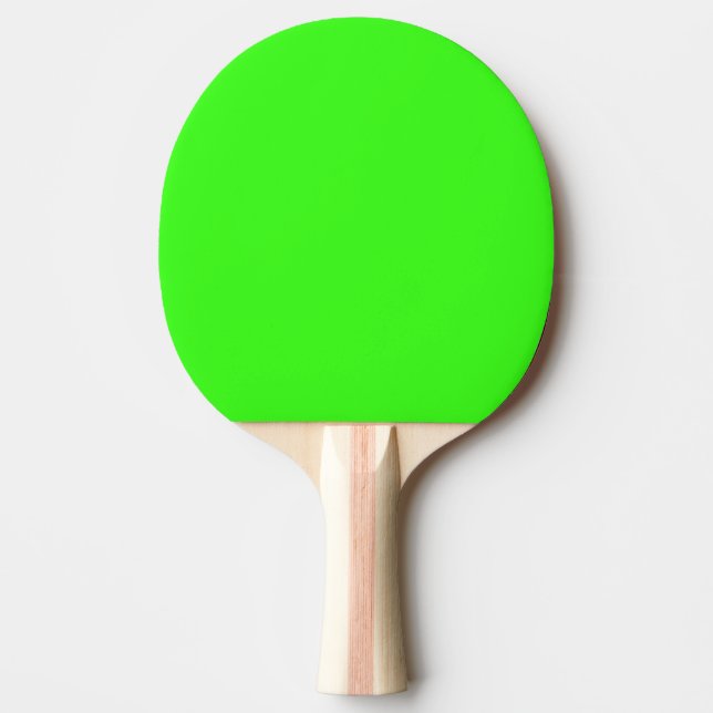 Neongrüne, benutzerdefinierte Farbe hell farbiges  Tischtennis Schläger (Vorderseite)