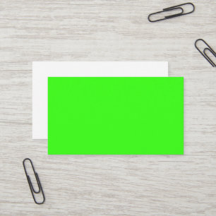 Neongrüne benutzerdefinierte Visitenkarte