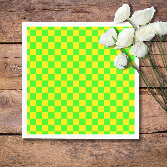 Neongrüne Gelbe Karton Vintag Serviette (Von Creator hochgeladen)
