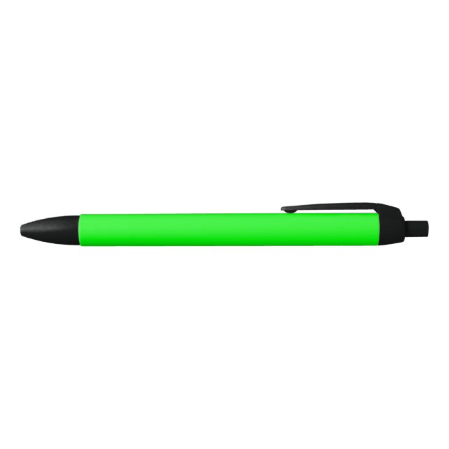 Neongrüne Leinwand, leuchtend solide Farbe Kugelschreiber (Oberseite)