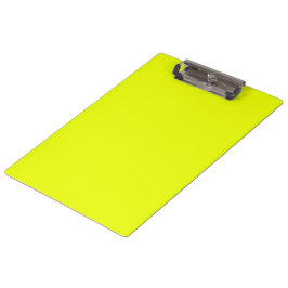 Neongrünes Chartreuse solide schlicht cool Klemmbrett