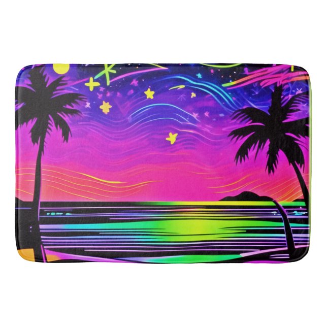 Neonight Beachscape Badematte (Vorderseite)