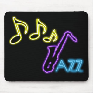 Neonjazz-Bar-Zeichen Mousepad