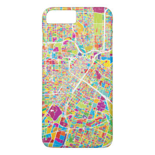 Neonkarte Houstons, Texas Case-Mate iPhone Hülle