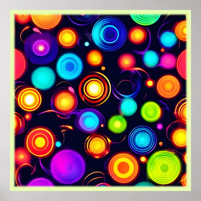 Neonkreislaufexplosion Poster (Vorne)