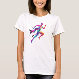 Neonläufer Abstract Sports Art T-Shirt
