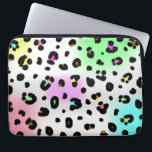 Neonleopard-Elektronik-Tasche Laptopschutzhülle<br><div class="desc">Eine Elektroniktasche,  die einen Spritzpistolen-80er kennzeichnet,  inspirierte Neonleoparddruckentwurf.</div>