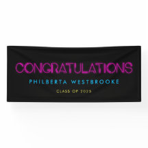 Neonlichter Graduation Party 80 Herzlichen Glückwu