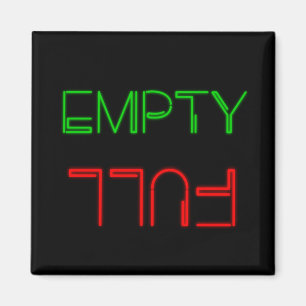 Neonlichter leeren sich oder volle Spülmaschine Magnet